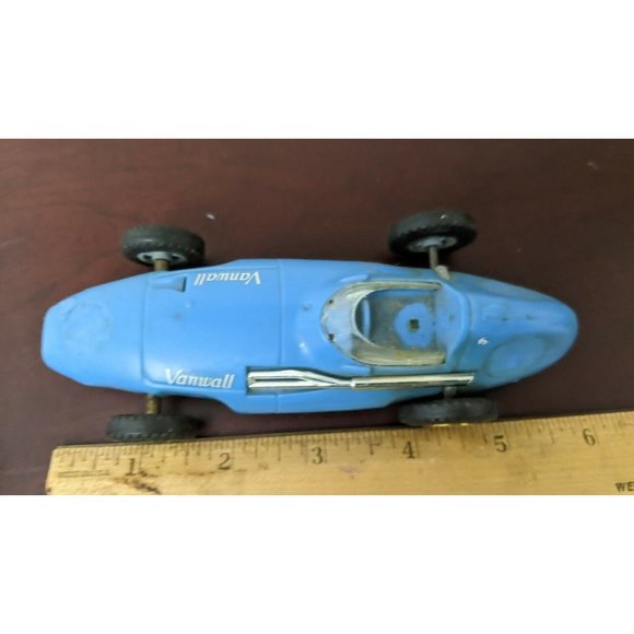 Vintage 1/32 VANWALL MM / C55 SCALEXTRIC Tri-ang SLOT CAR Blue Lotus - Picture 10 of 10